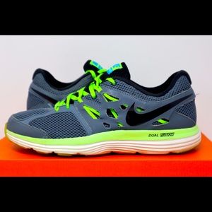Nike - Mens Dual Fusion Lite Running ‘Gray / Neon Lime’
